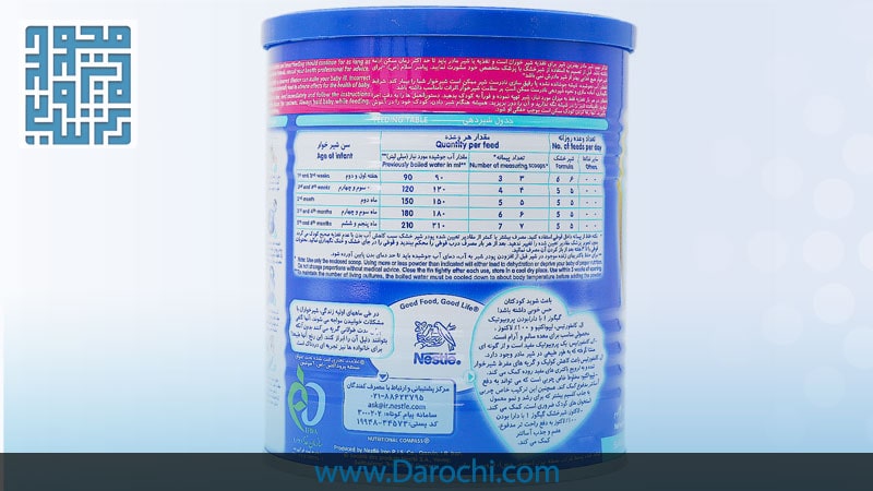 مقدار مصرف شیر خشک گیگوز ۱ -داروخانه داروچی-darochi.com (2)