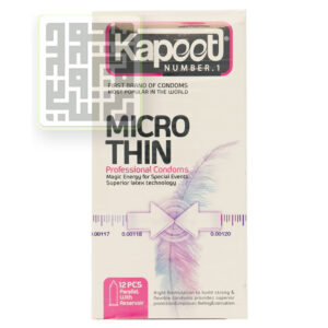 کاندوم کاپوت مدل MICRO THIN فوق نازک بسته 12 تایی-داروخانه داروچی