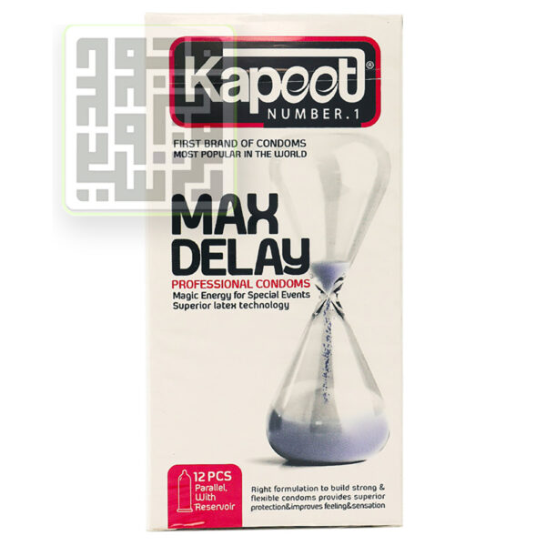 کاندوم کاپوت مدل MAX DELAY تاخیری بسته 12 تایی-داروخانه داروچی