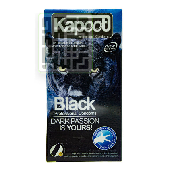 کاندوم کاپوت Black Ultra Safe مشکی فوق ایمن بسته 12 تایی -داروخانه داروچی