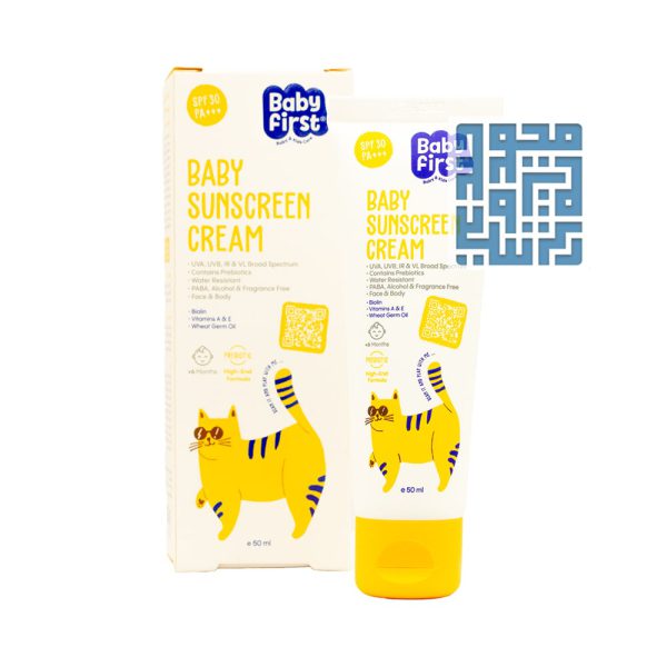 خرید کرم ضد آفتاب کودکان بیبی فرست SPF30