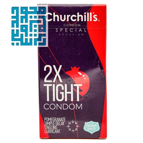 کاندوم چرچیلز 2x Tight خاردار تنگ و تحریک کننده تاخیری 12 عددی - داروخانه داروچی (1)