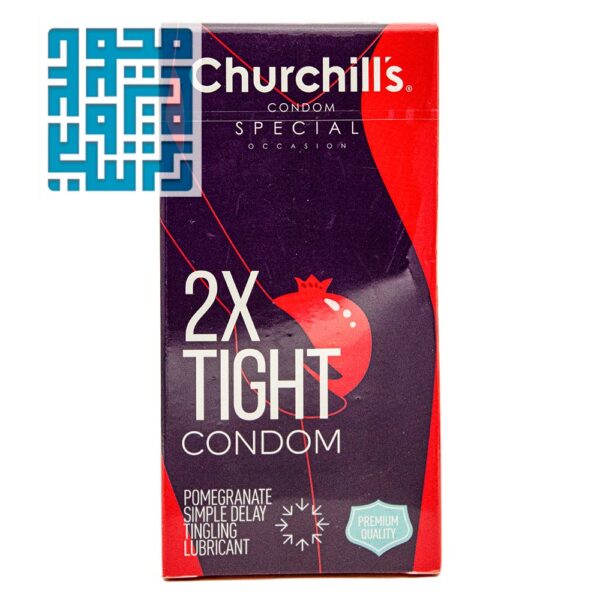 کاندوم چرچیلز مدل 2x Tight خاردار تنگ و تحریک کننده تاخیری 12 عددی - داروخانه داروچی (7)