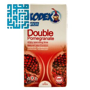 کاندوم کدکس مدل KODEX Double Pomegranate تنگ کننده اناری بسته 12 تایی-داروخانه داروچی (1)