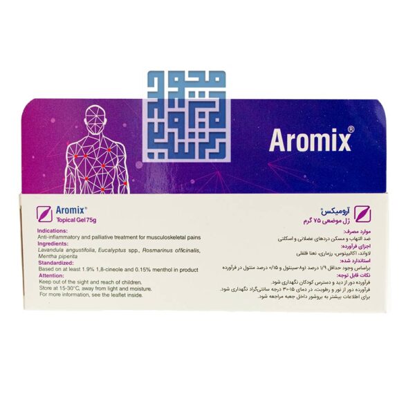 توضیحات ژل ضد درد آرومیکس باریج اسانس -داروچی