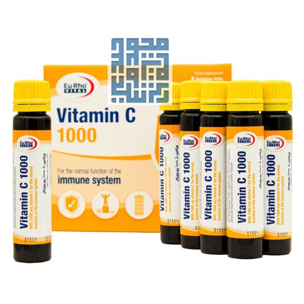 قیمت و خرید ویال ویتامین C 1000 میلی گرم یوروویتال 6 عددی-داروچی (1-6)