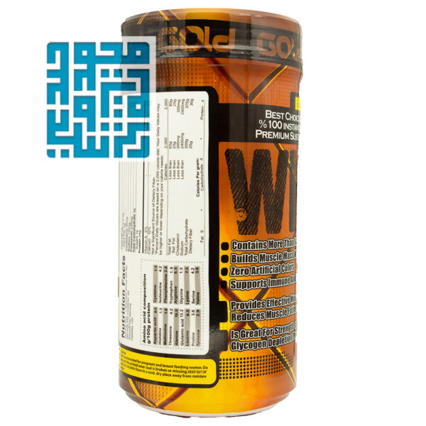 ترکیبات پودر پروتئین وی گلد ژن استار 908 گرمی 3