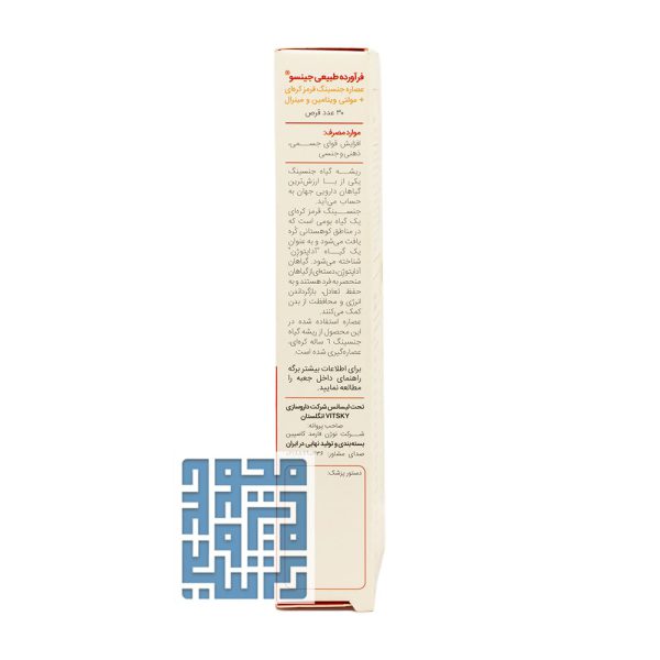 توضیحات قرص جینسو ویت اسکای