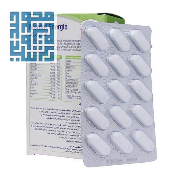 قیمت قرص منتال انرژی یوروویتال 60 عددی