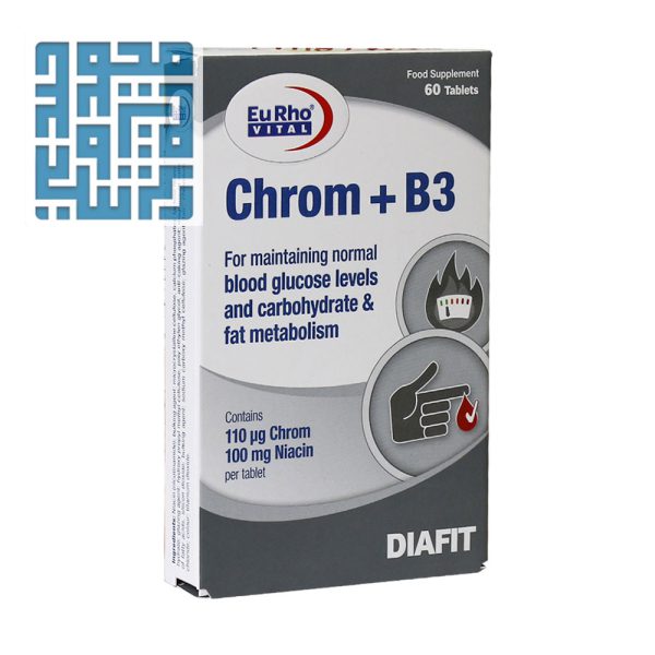 قرص کروم و ویتامین B3 یوروویتال 60 عددی