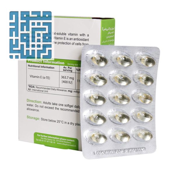 خرید سافت ژل ویتامین E 400 واحد ویواتیون 30 عددی
