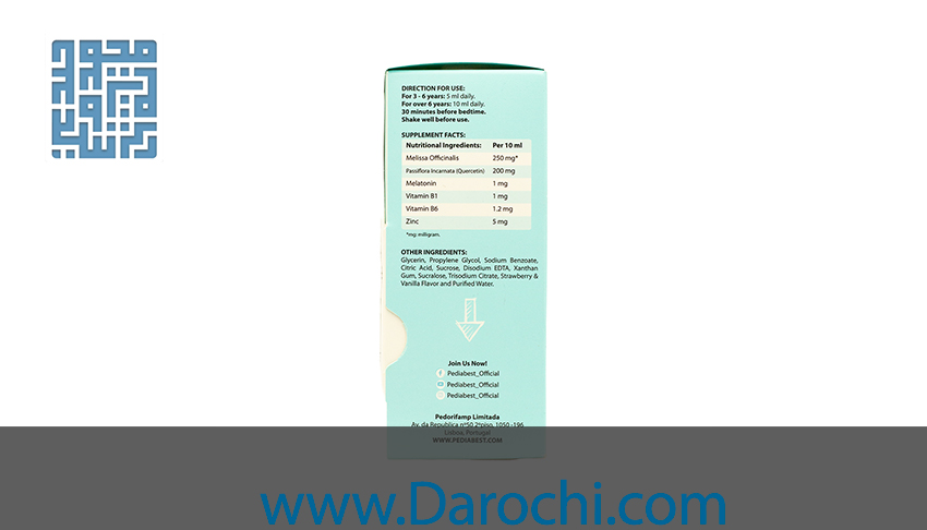 ترکیبات اصلی شربت خواب آور اسلیپ پدیابست