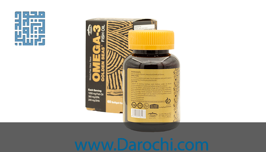 خرید اینترنتی کپسول روغن ماهی امگا 3 گلدن سیز کارن 50 عددی