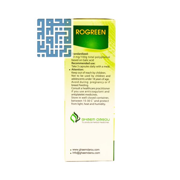 ترکیبات کپسول روگرین قائم دارو 30 عددی