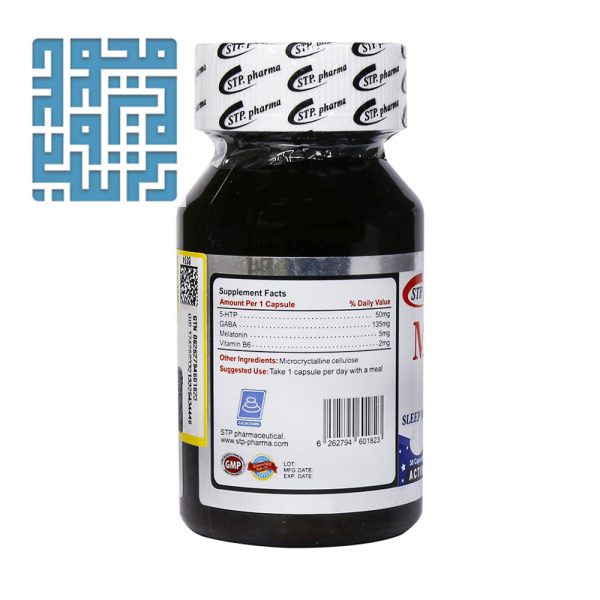 ترکیبات کپسول ملاتونین پلاس گابا اس تی پی فارما 30 عددی