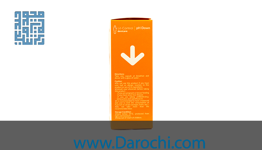 خرید کپسول لیت کنترل پی اچ داون بهشاد دارو 60 عددی 