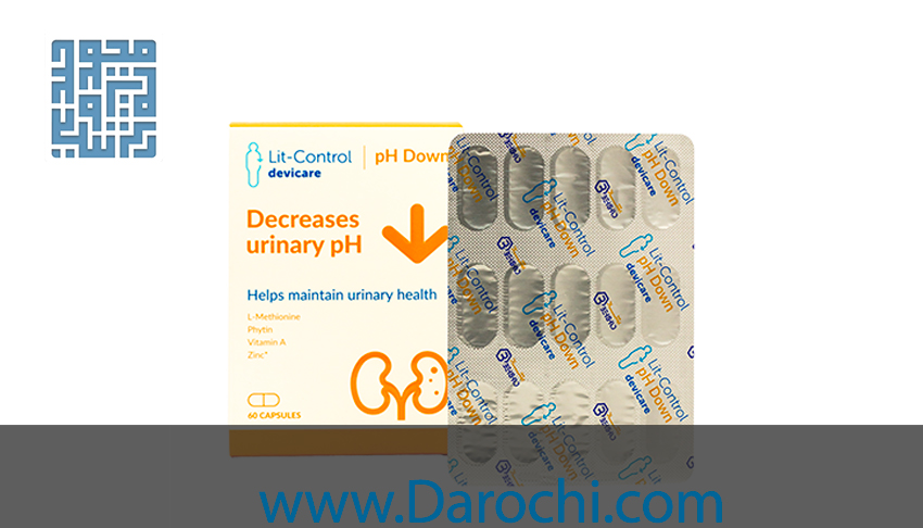 سفارش کپسول لیت کنترل پی اچ داون بهشاد دارو 60 عددی