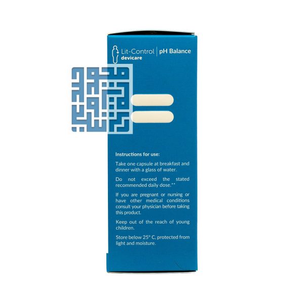 توضیحات کپسول لیت کنترل پی اچ بالانس بهشاد دارو 60 عددی