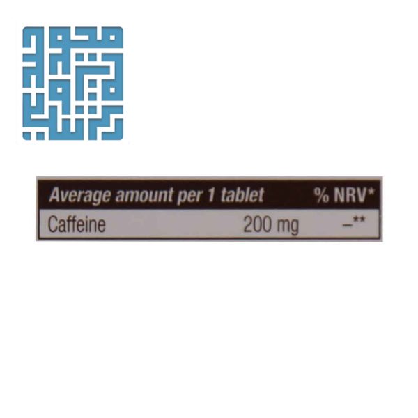 ترکیبات مکمل کافئین 200 میلی گرم یوروویتال 60 عدد
