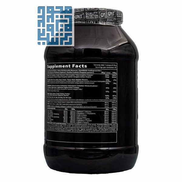 ترکیبات پودر پروتئین کازئین کیو ان تی 908 گرم