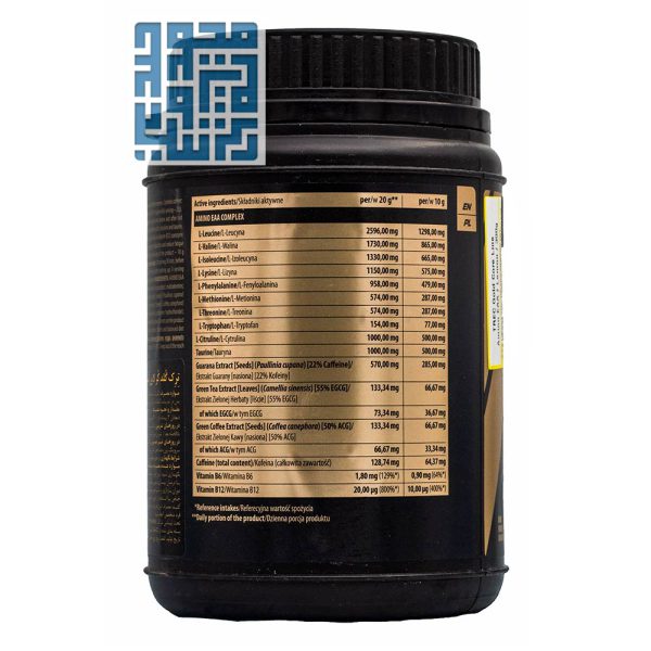 ترکیبات پودر بدنسازی آمینو EAA گلد کر لاین ترک نوتریشن 300 گرمی