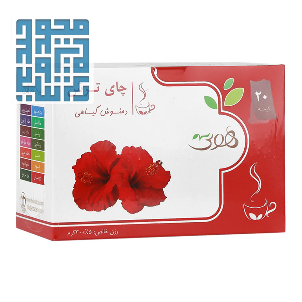 3herbal-tea-hibiscus-herbal-tea:www.darochi.com خرید دمنوش گیاهی چای ترش هوتی بسته 20 عددی