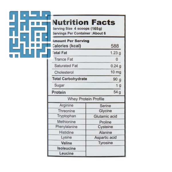 ترکیبات پودر گینر دوبیس 1000 گرم