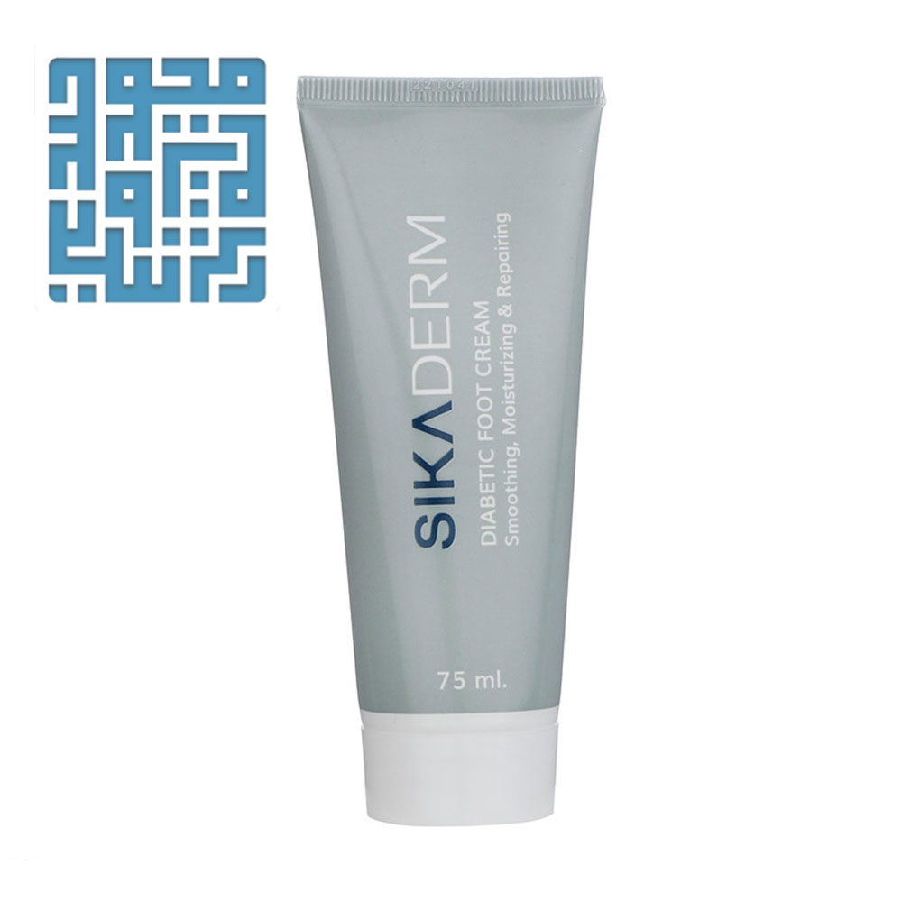 3cream-sikaderm-diabetic-foot-cream-:www.darochi.com کرم زخم پای دیابت سیکادرم ۷۵ میلیلیتری
