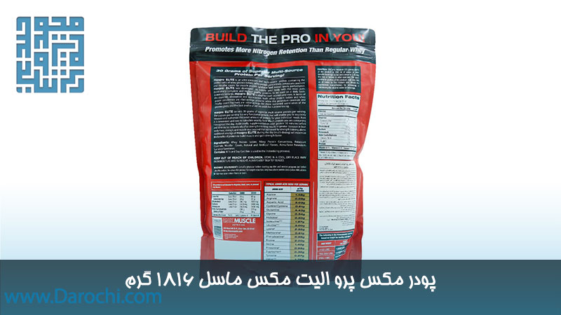 محصول مکس پرو الیت مکس ماسل 1816 گرم