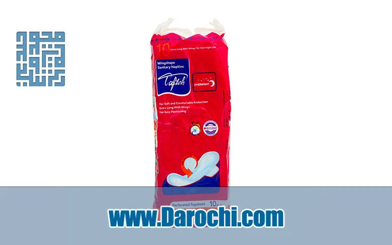 نوار بهداشتی ویژه شب تافته مدل Overnight بسته 10 عددی