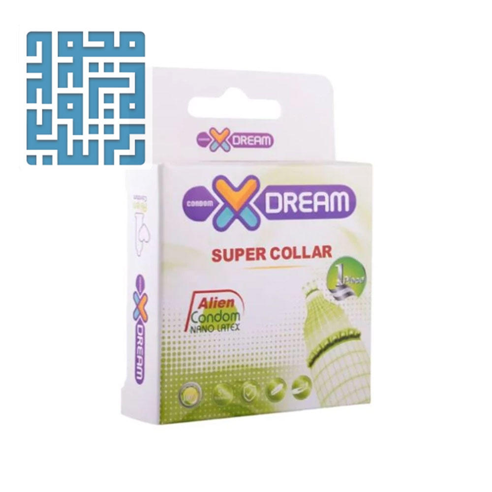 6xdream-alien-super-collar-condom-1psc:www.darochi.com کاندوم فضایی اره ماهی ایکس دریم