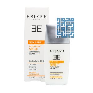 فلوئید ضد آفتاب SPF50 اریکه مناسب پوست چرب و مختلط 50 میلی لیتر