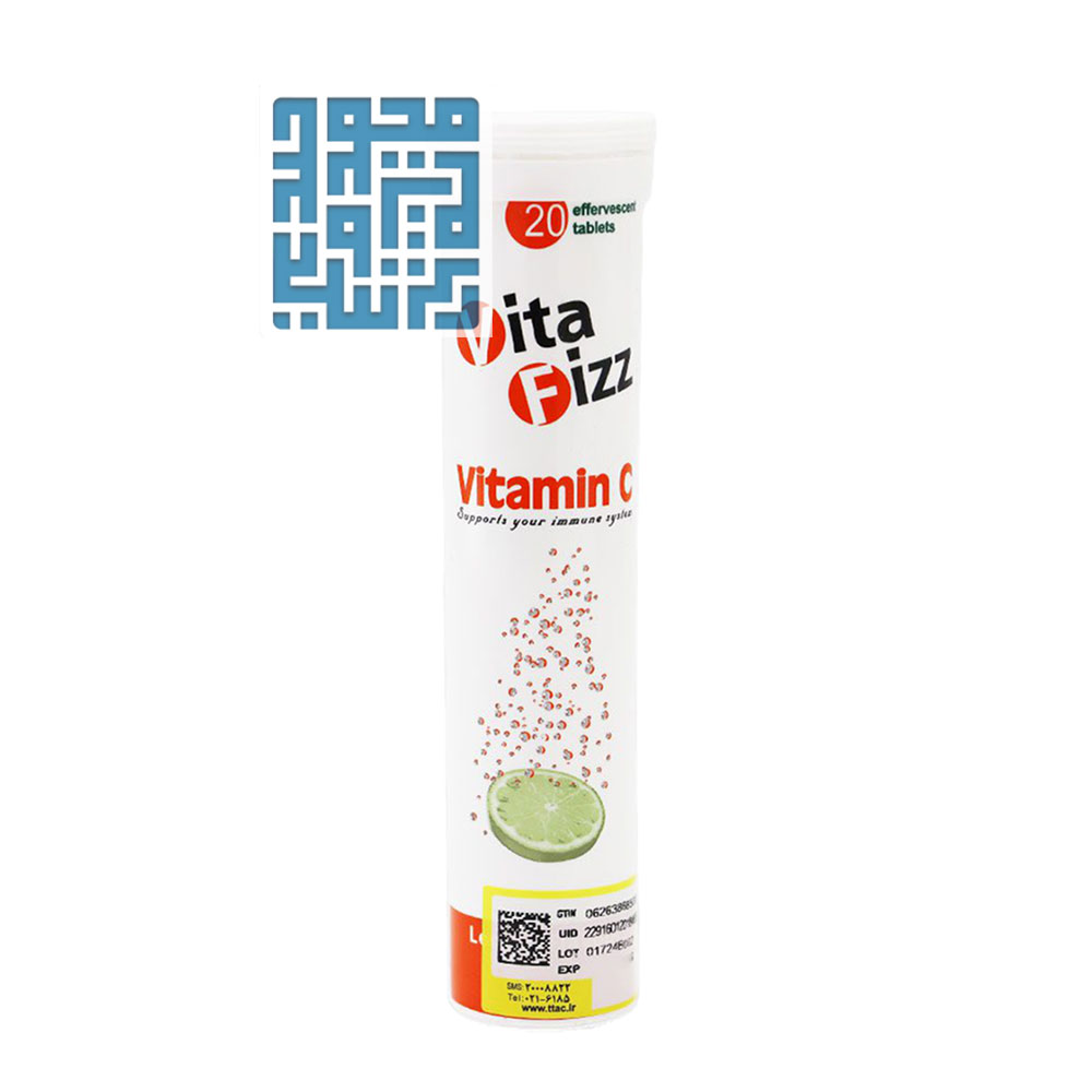 Vita-Fizz-Vitamin-C-500-mg-Effervescent-Tablet-2-darochi قرص جوشان ویتامین C 500 میلی گرم ویتافیز 20 عدد