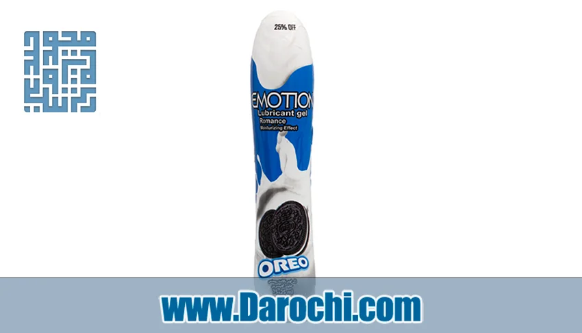 بنر ژل لوبریکانت رومنس ایموشن با رایحه بیسکویت اورئو 75 میلی لیتر