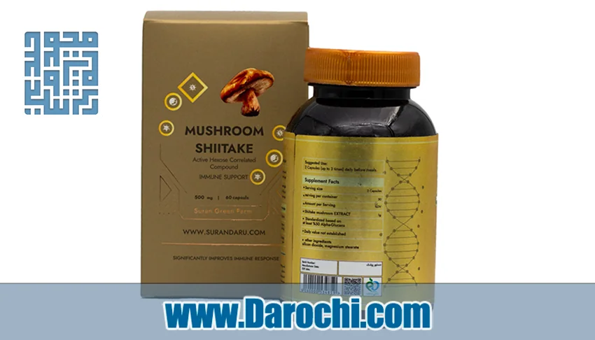 بنر کپسول قارچ شیتاکه سوران گرین فارم 60 عددی