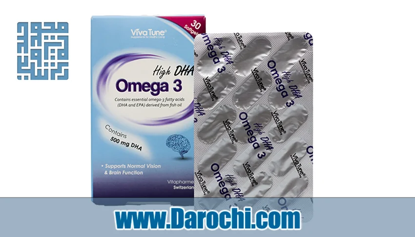 بنر سافت ژل امگا 3 های DHA ویواتیون 30 عددی 
