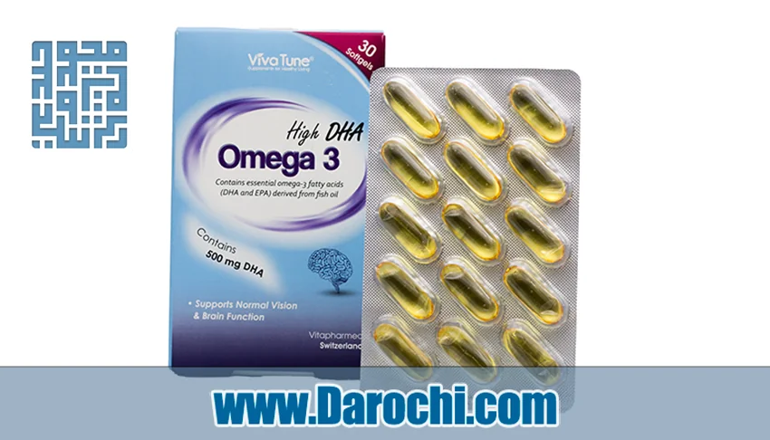 بنر سافت ژل امگا 3 های DHA ویواتیون 30 عددی 