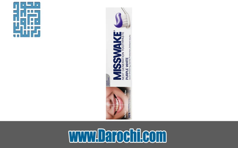 خمیر دندان بنفش ضد زردی میسویک Purple White ۷۵ میل