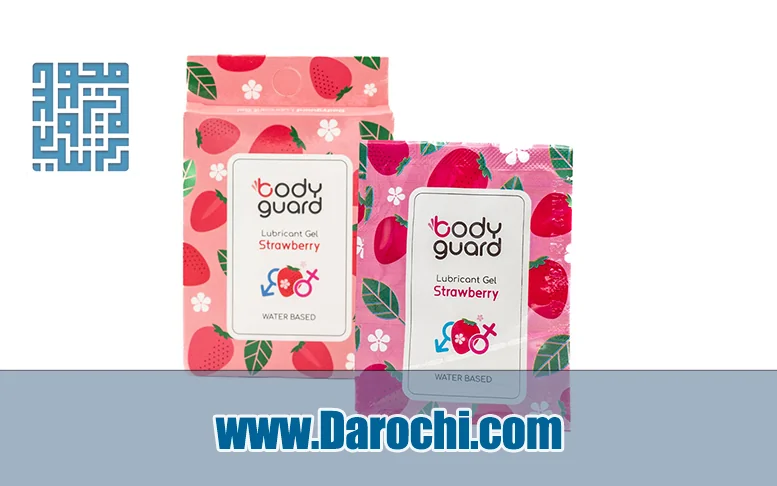 Bodyguard Strawberry Lubricant Gel ژل روان کننده توت فرنگی بادیگارد